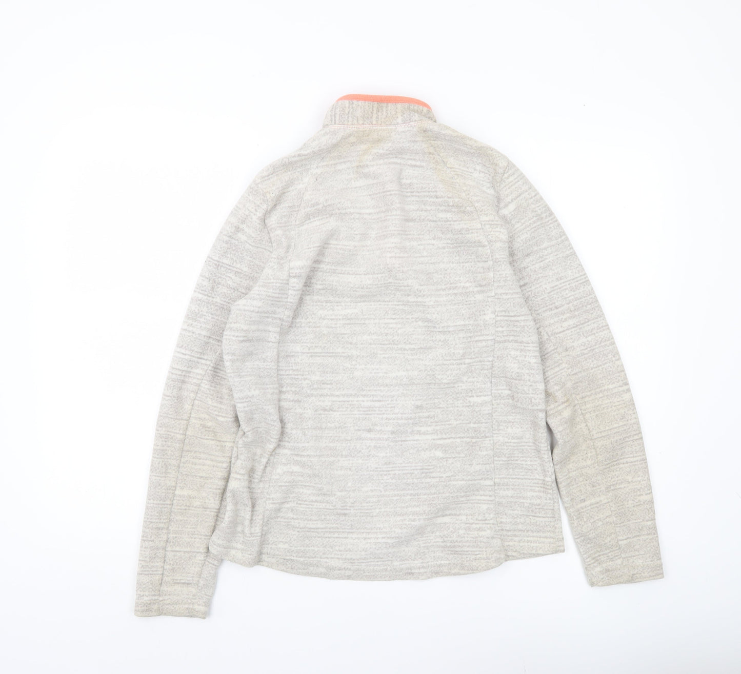 Decathlon Women’s Beige Fleece Sweatshirt L 1/4 Zip Pullover Outdoor