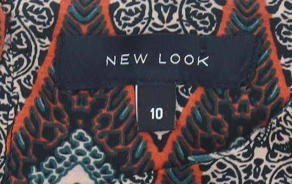 New Look Women’s Multicoloured Geometric Shift Dress Size 10
