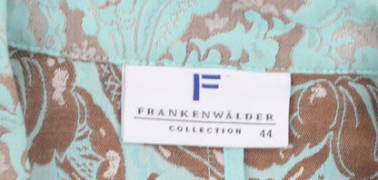 Frankenwalder Women’s Green Floral Jacquard Blazer Size 16