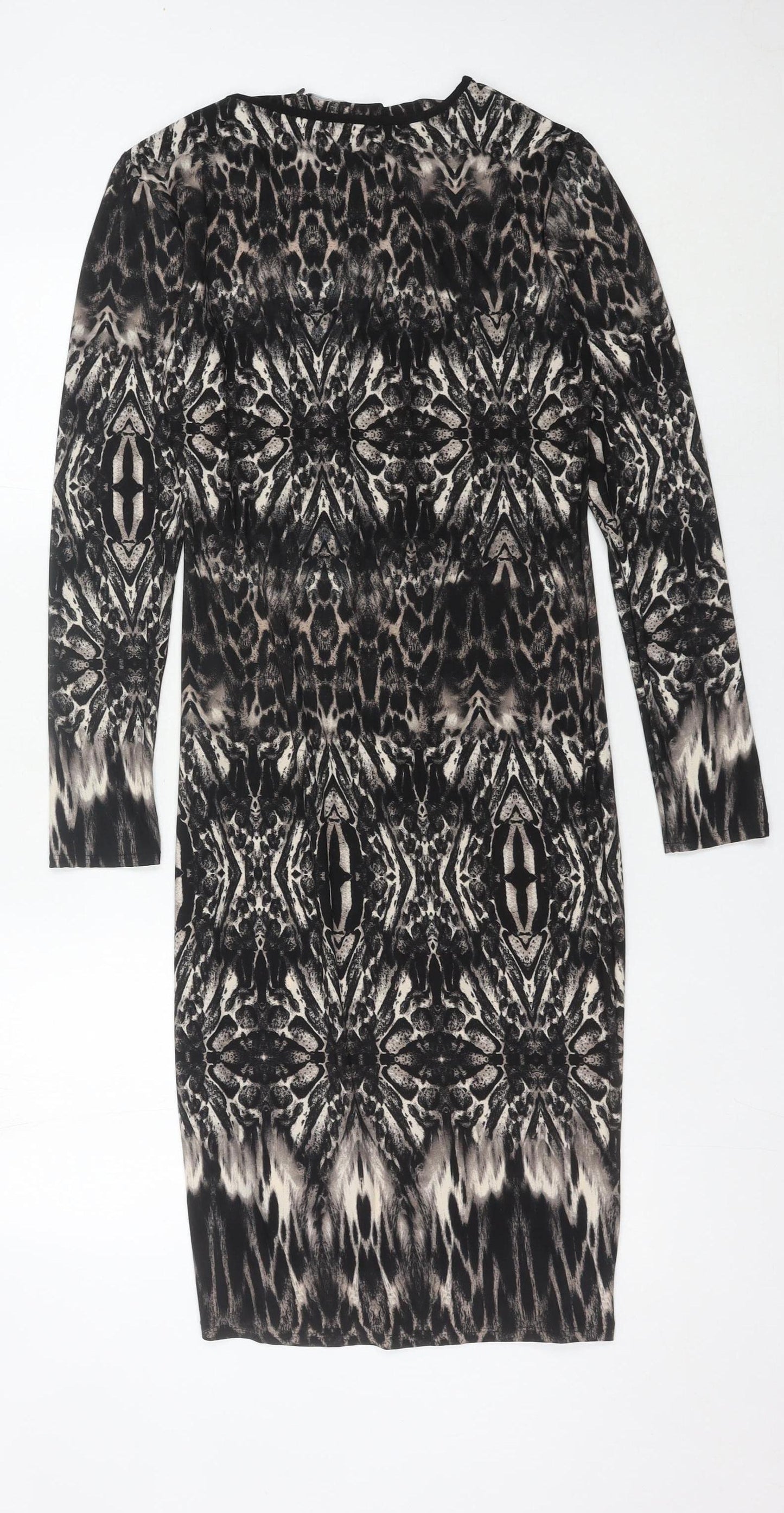 Debenhams Women’s Multicoloured Animal Print Bodycon Dress Size 12