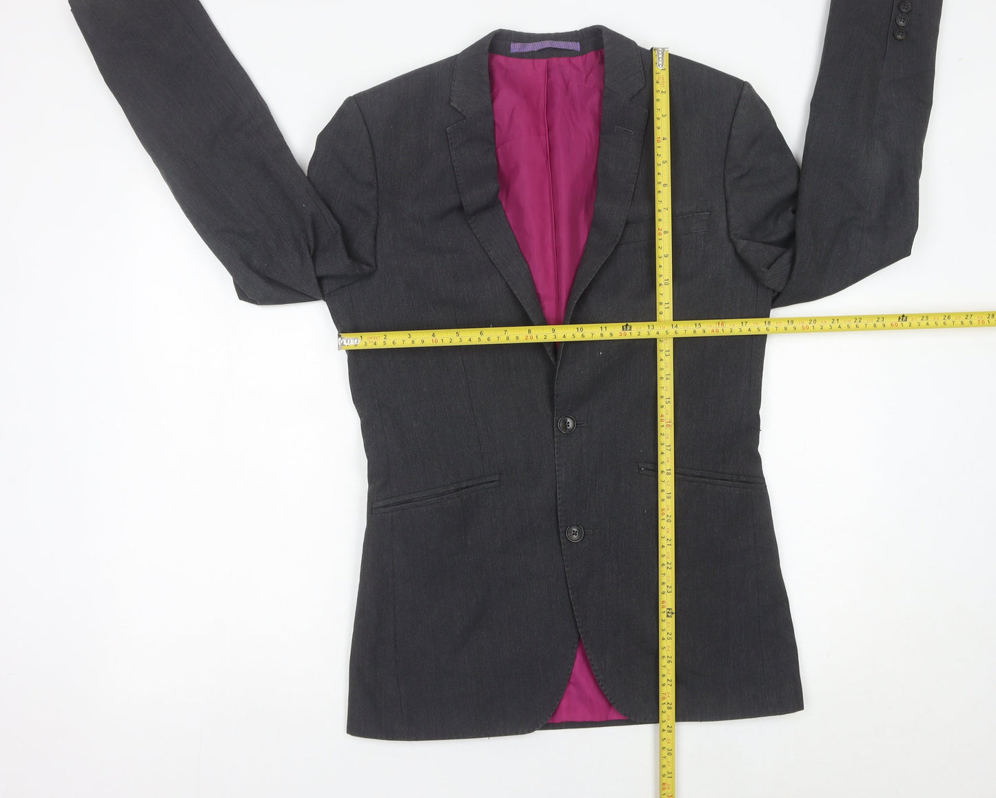 Mens UK Size 36 Marks and Spencer Regular Grey Suit Jacket