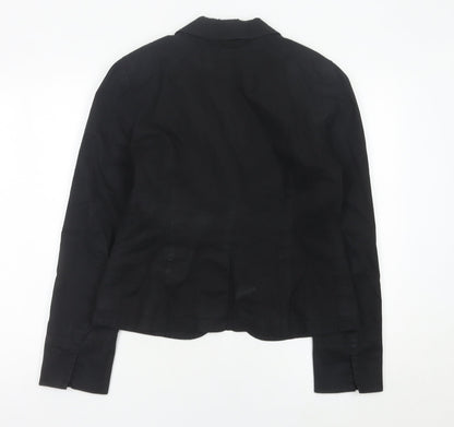 GAP Women’s Black Suit Jacket UK 14 Regular Fit One Button Blazer