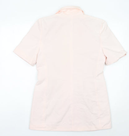 Etam Women’s Pink Size 12 Short Sleeve Suit Jacket Blazer Workwear