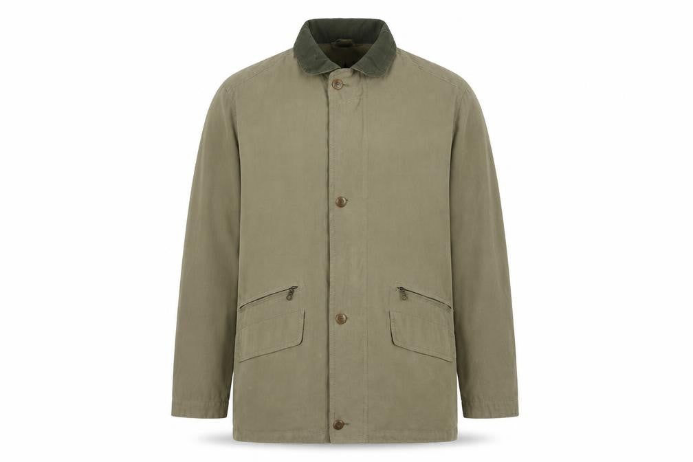 Mens UK Size 44 Bush Green Overcoat