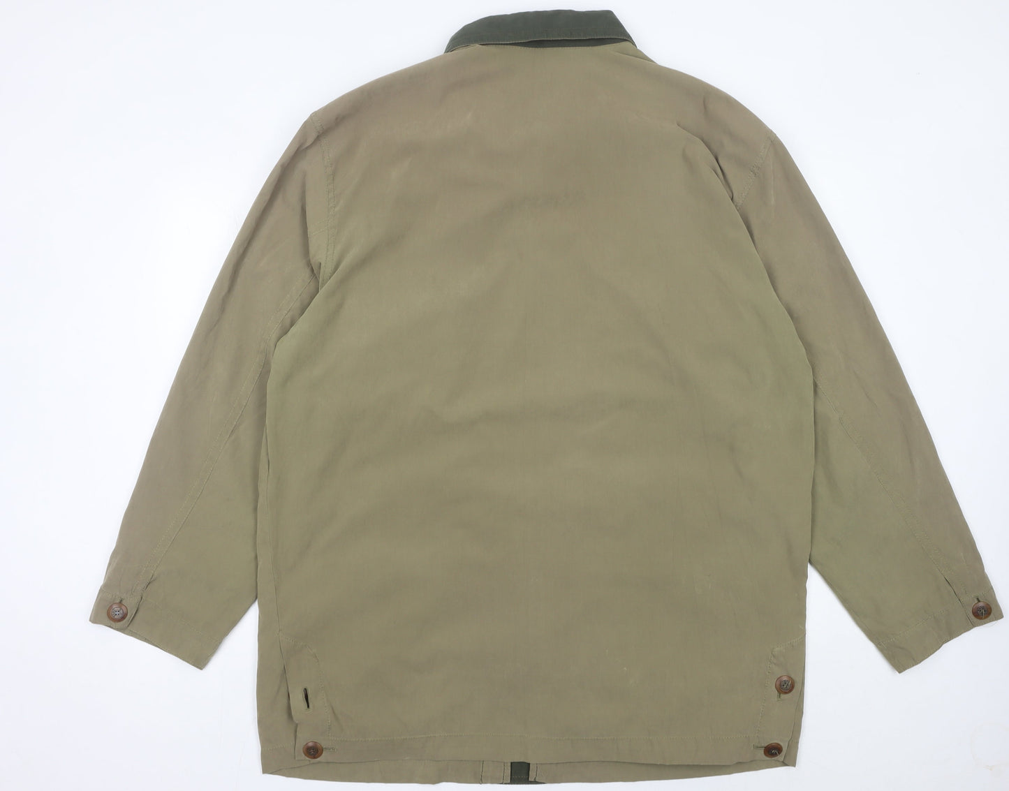 Mens UK Size 44 Bush Green Overcoat