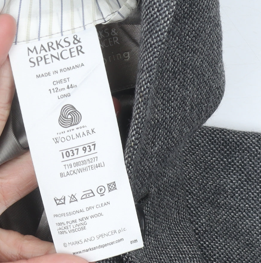 Mens UK Size 44 Marks and Spencer Regular Grey Suit Jacket