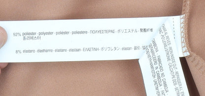 Zara Women Beige XS Blazer Mid-Length Single-Breasted