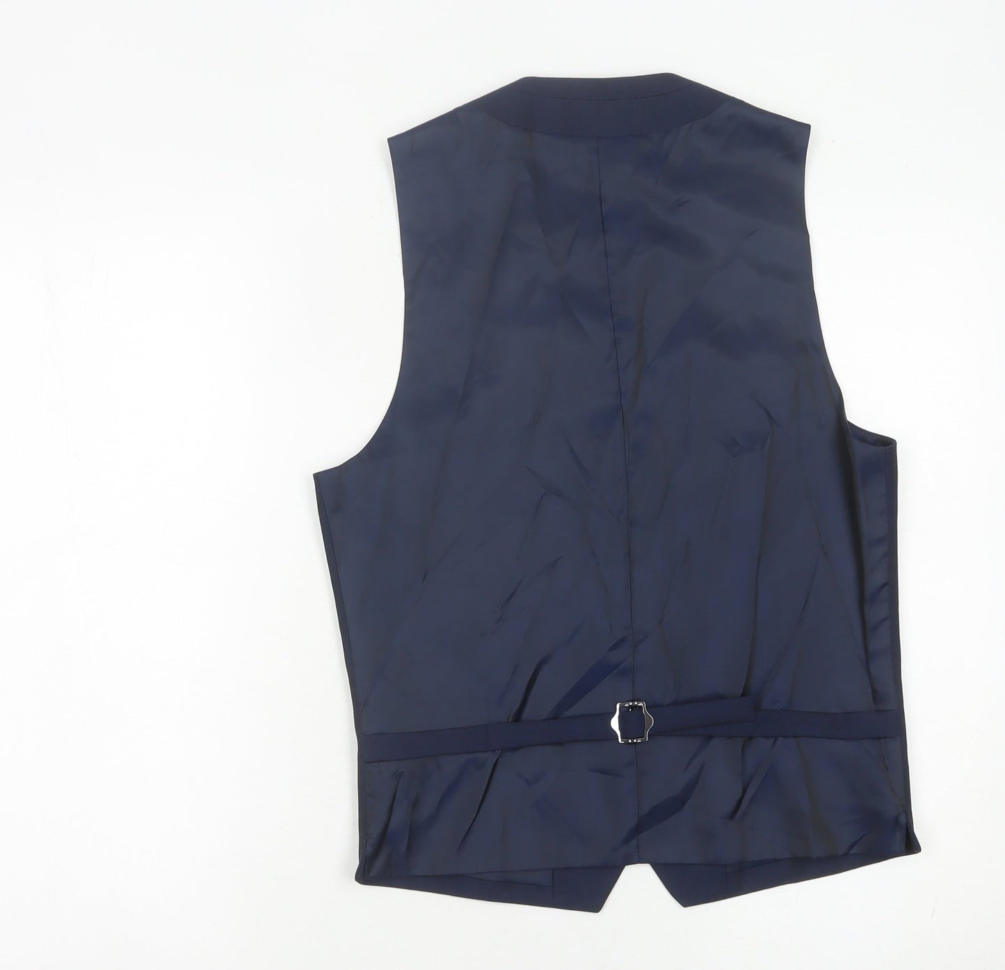 Mens UK Size 38 Topman Regular Blue Suit Waistcoat