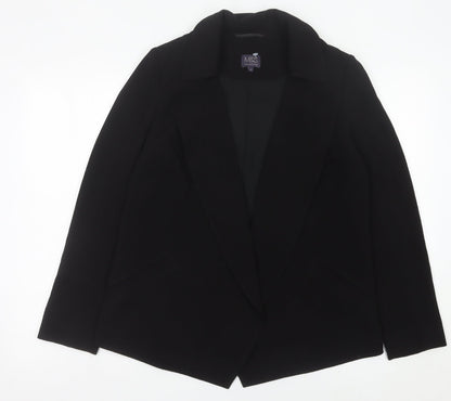 Marks and Spencer Womens Black Size 12 Regular Fit Blazer Jacket