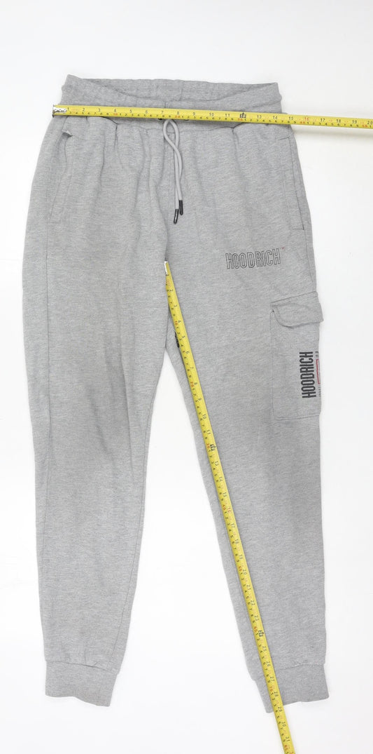 Hoodrich Men’s Grey Jogger Sweatpants Medium Cotton Blend