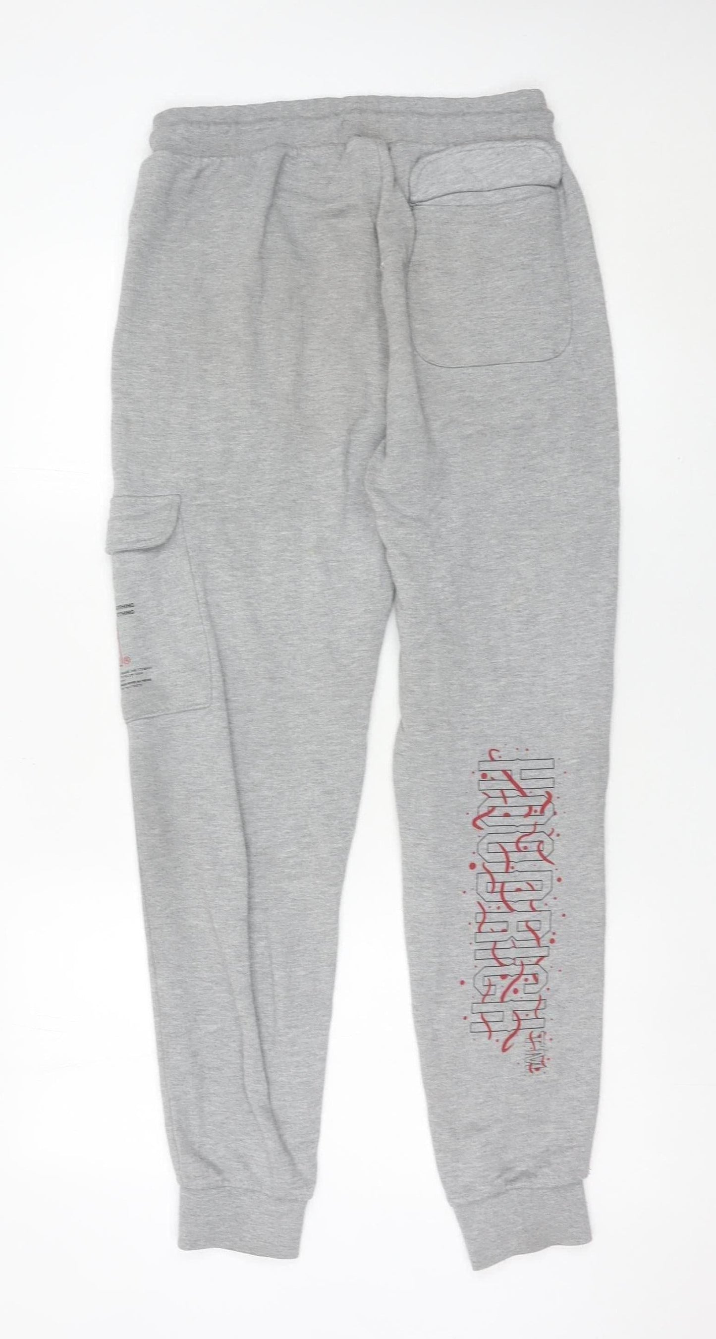 Hoodrich Men’s Grey Jogger Sweatpants Medium Cotton Blend