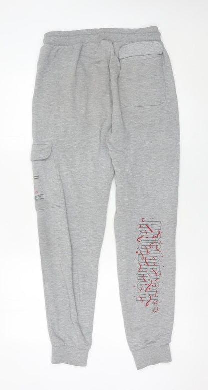 Hoodrich Men’s Grey Jogger Sweatpants Medium Cotton Blend