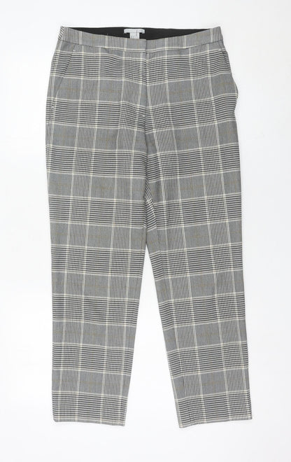 Womens UK Size 8 H&M Slim Fit Chino Grey Trousers