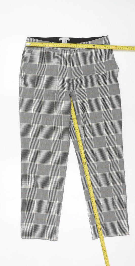 Womens UK Size 8 H&M Slim Fit Chino Grey Trousers