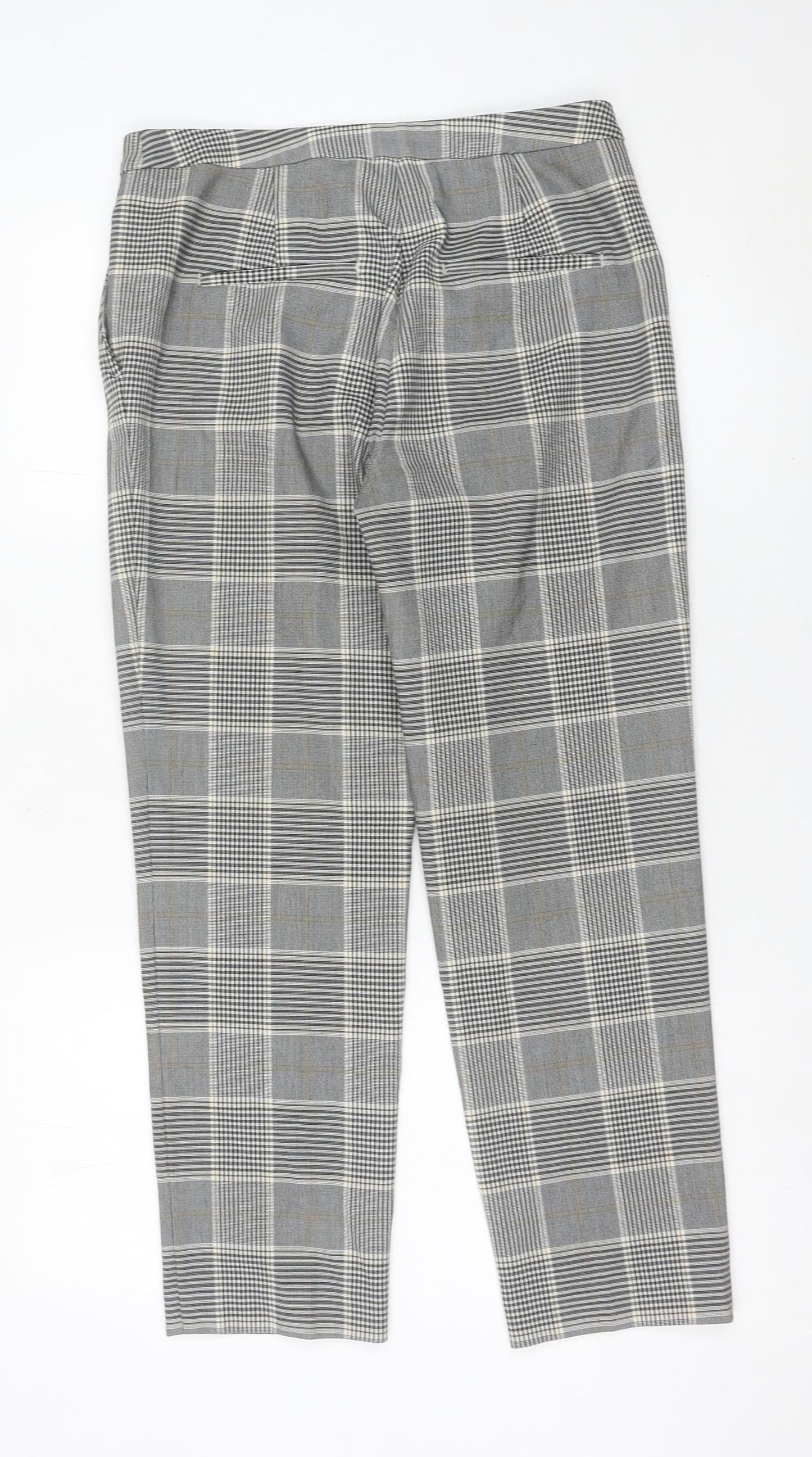 Womens UK Size 8 H&M Slim Fit Chino Grey Trousers
