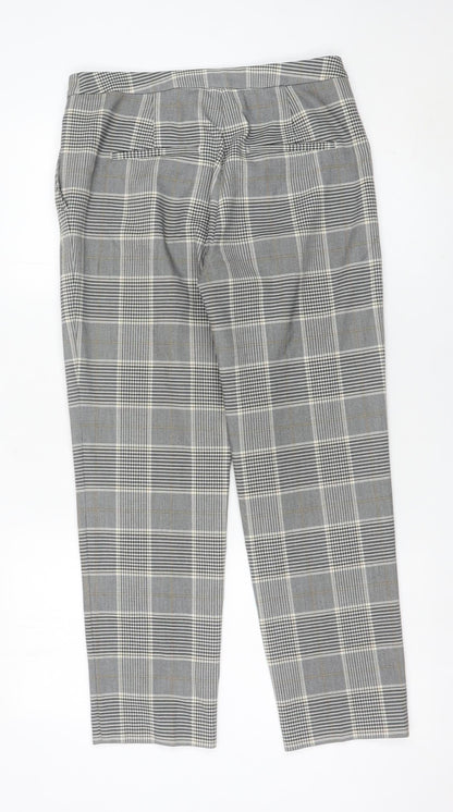 Womens UK Size 8 H&M Slim Fit Chino Grey Trousers