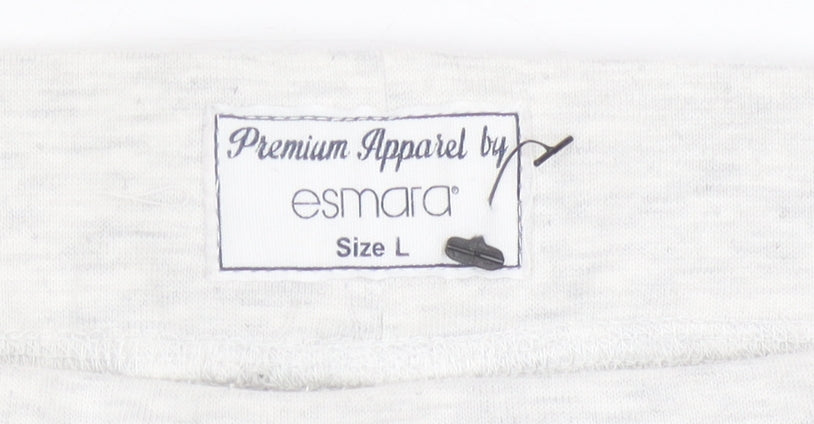 Esmara Women Grey L Sweatpants Jersey Comfort Trousers