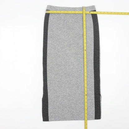 Micha Lounge Women’s Grey Midi Pencil Skirt Size S