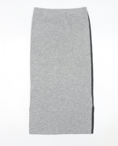 Micha Lounge Women’s Grey Midi Pencil Skirt Size S