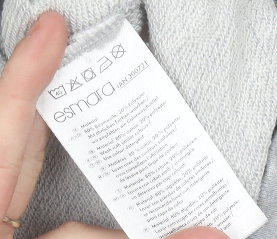 Esmara Women Grey Jogger Trousers Size 10-12 Cotton Blend