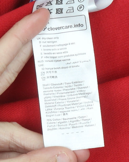 Esprit Womens Red Cotton Blend Blazer Jacket Size L