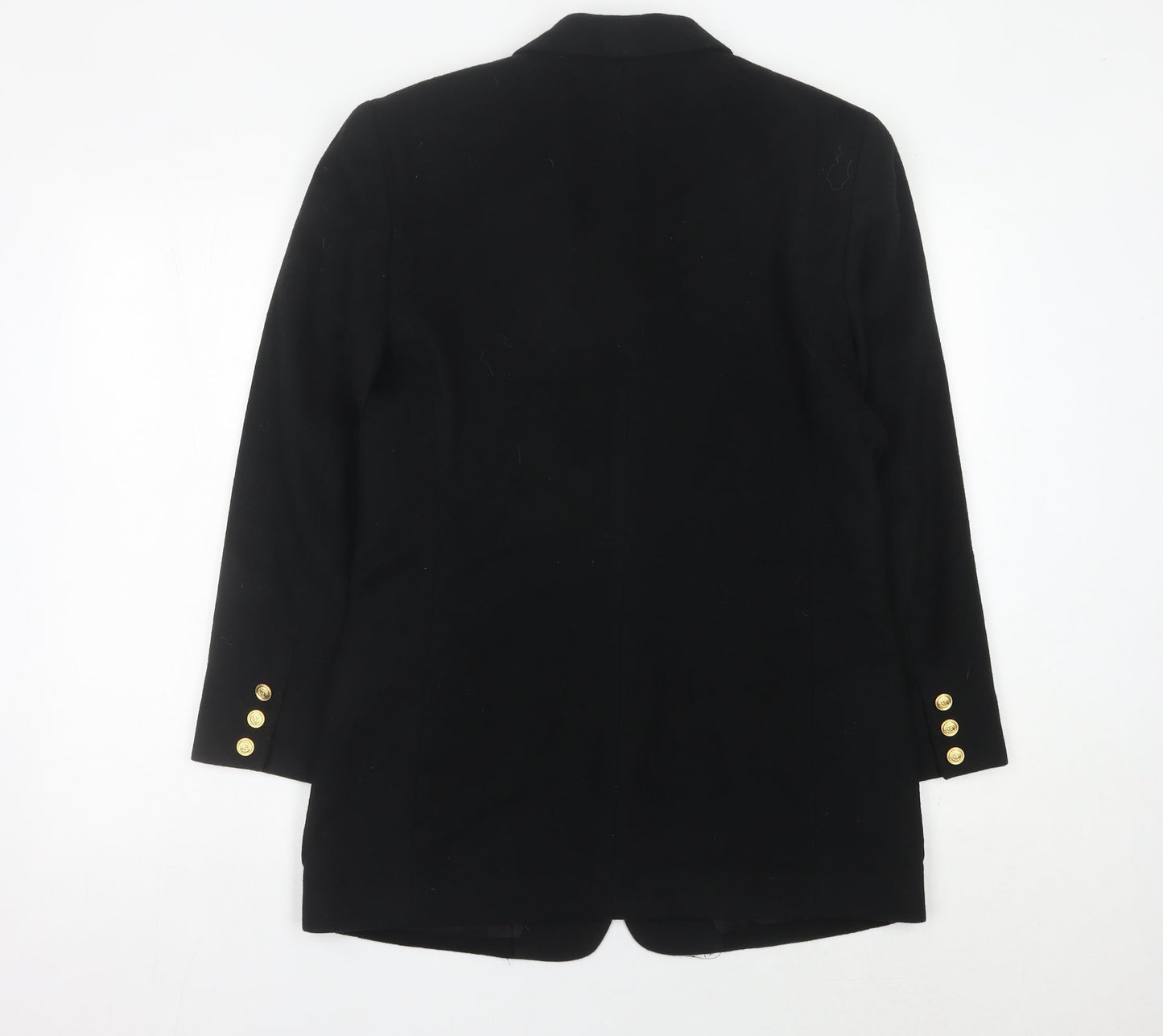 Liz Claiborne Womens Black Wool Blazer UK 10 Regular Fit