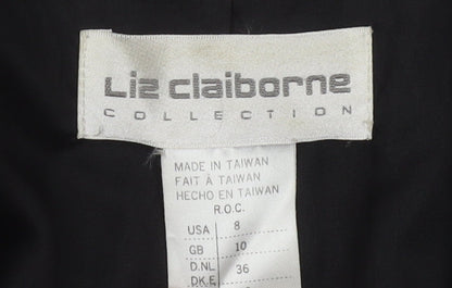 Liz Claiborne Womens Black Wool Blazer UK 10 Regular Fit