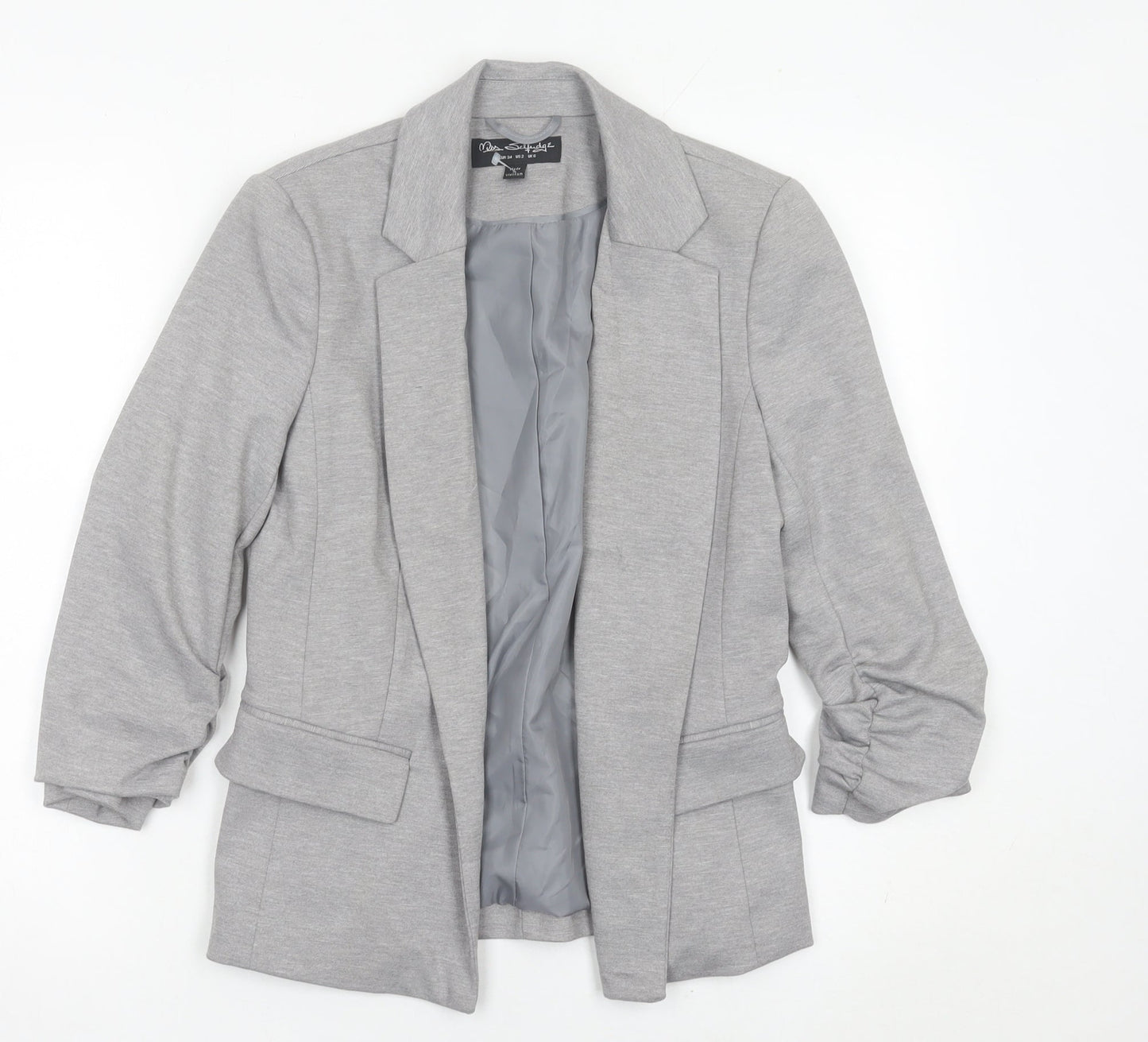Miss Selfridge Women’s Grey Blazer UK 6 Slim Fit Tailored Jacket