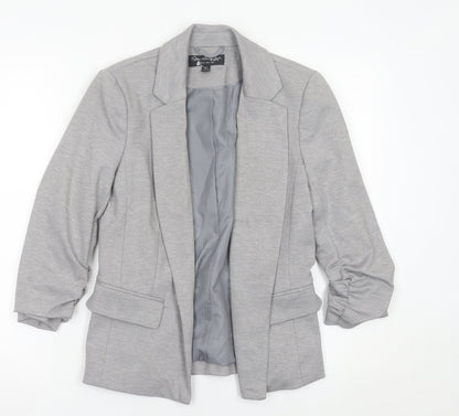 Miss Selfridge Women’s Grey Blazer UK 6 Slim Fit Tailored Jacket