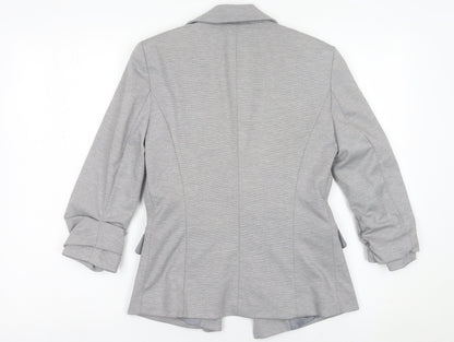 Miss Selfridge Women’s Grey Blazer UK 6 Slim Fit Tailored Jacket