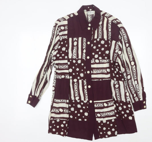 Betty Barclay Women’s Multicoloured Tunic Shirt Size 12 Bohemian Viscose