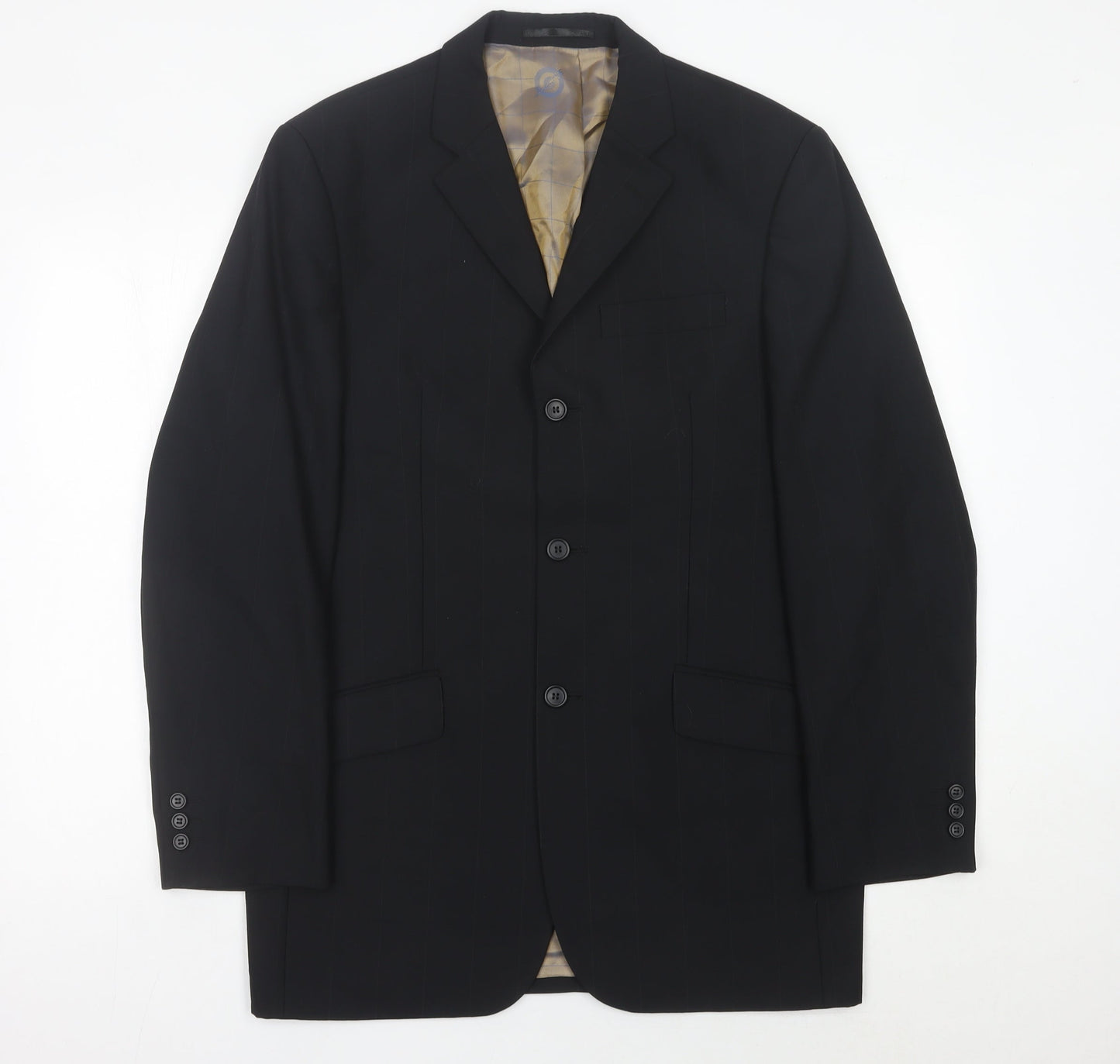 Mens UK Size 38 Ben Sherman Regular Black Suit Jacket