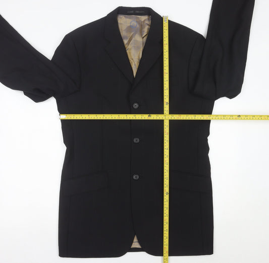 Mens UK Size 38 Ben Sherman Regular Black Suit Jacket