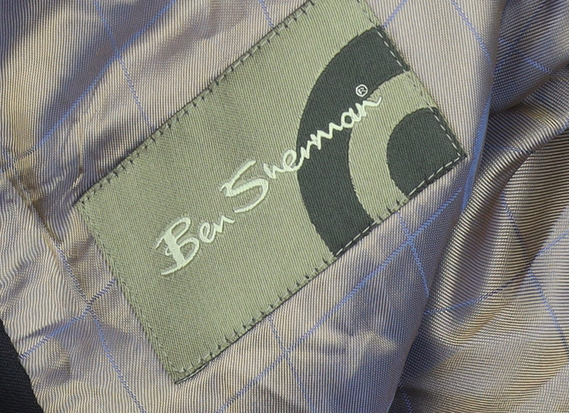 Mens UK Size 38 Ben Sherman Regular Black Suit Jacket