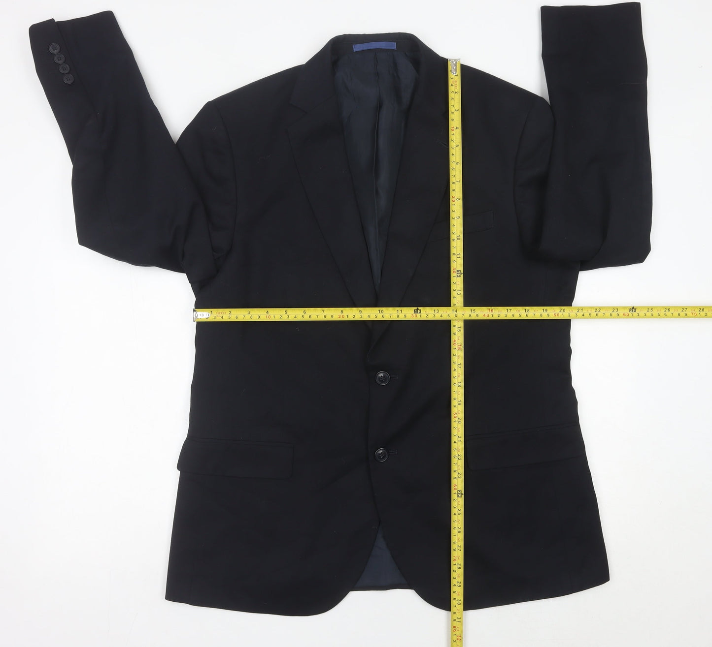 Mens UK Size 42 Marks and Spencer Regular Blue Suit Jacket