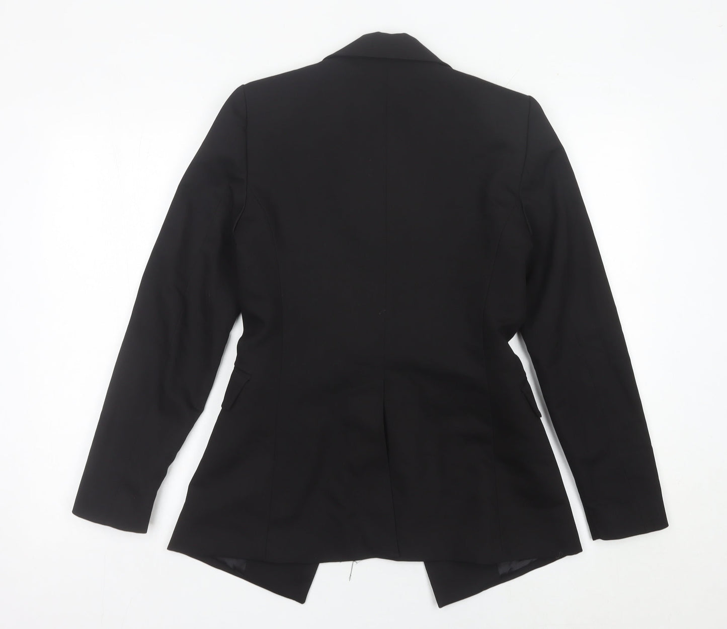 Mango Womens Black Blazer Jacket Size 8 Workwear Formal Single Breasted