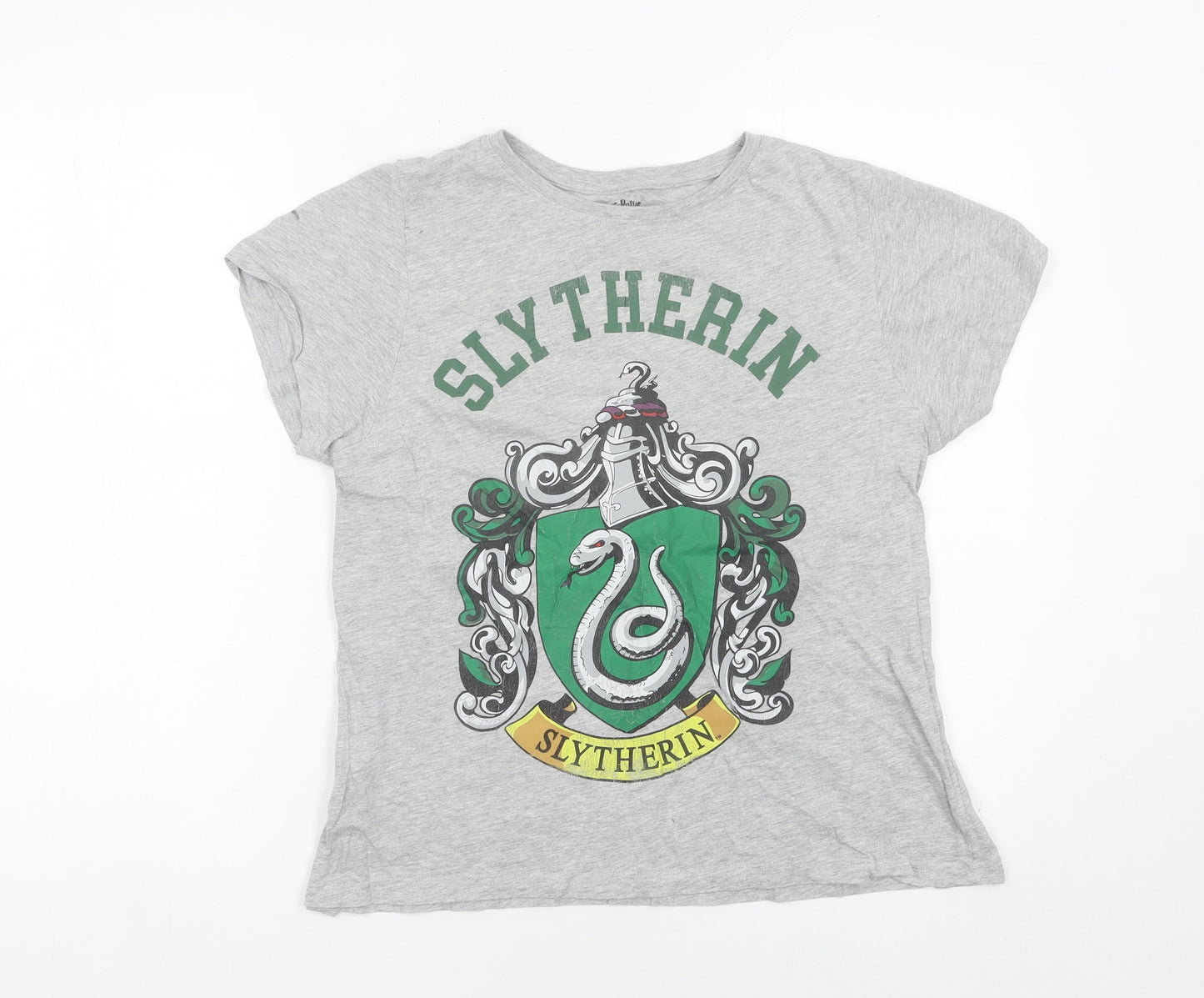Womens UK Size 16 Harry Potter Grey Basic T-Shirt
