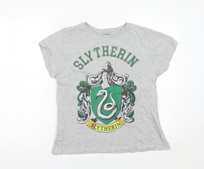 Womens UK Size 16 Harry Potter Grey Basic T-Shirt