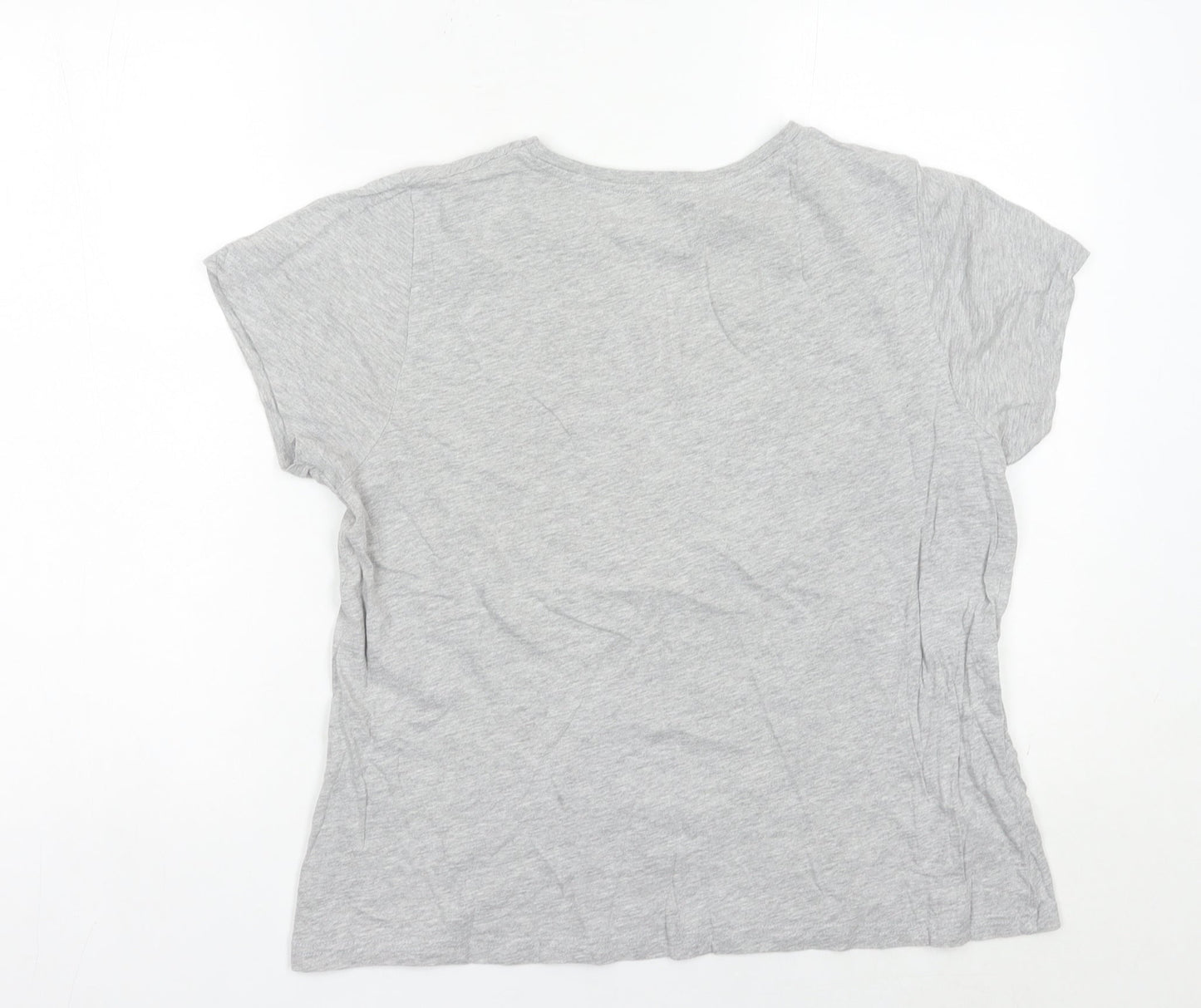 Womens UK Size 16 Harry Potter Grey Basic T-Shirt