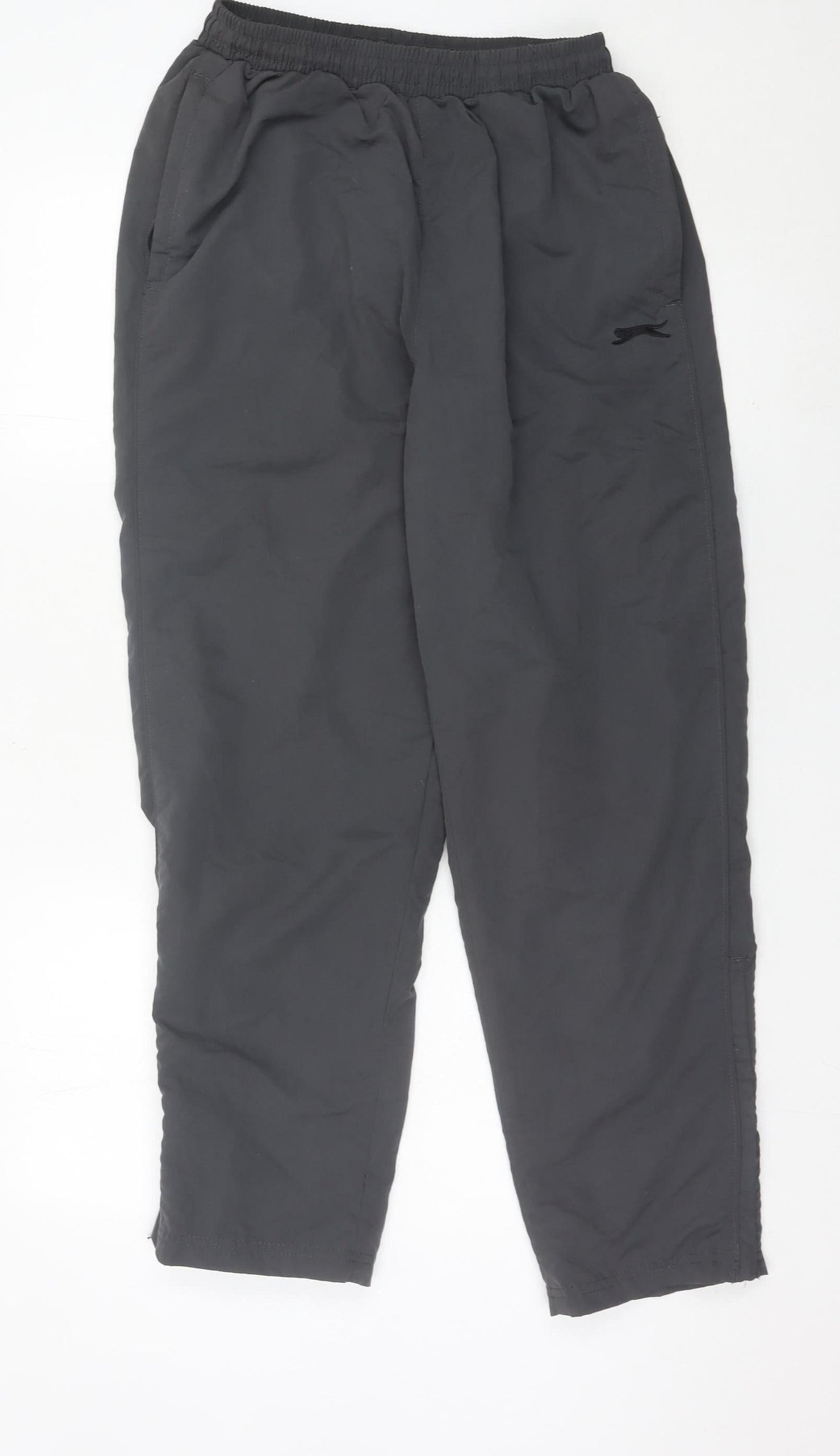 Slazenger Men’s Black Jogger Trousers L Elastic Waist Pockets