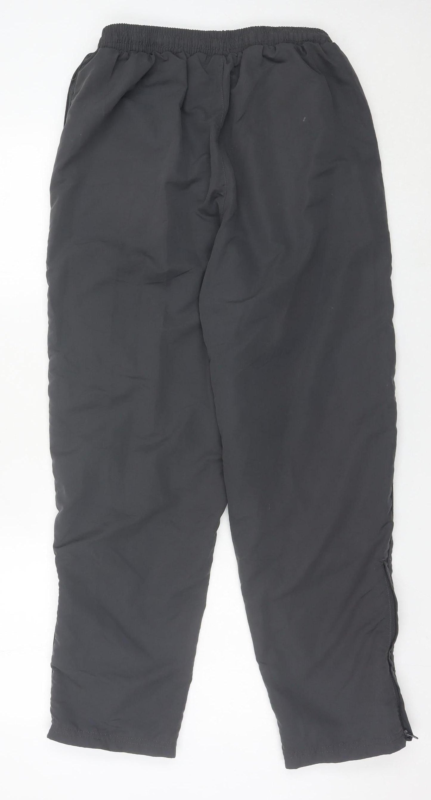 Slazenger Men’s Black Jogger Trousers L Elastic Waist Pockets
