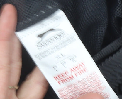 Slazenger Men’s Black Jogger Trousers L Elastic Waist Pockets