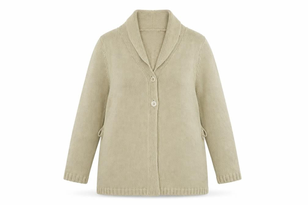 Womens UK Size 18 Hawkshead Beige Cardigan Jumper