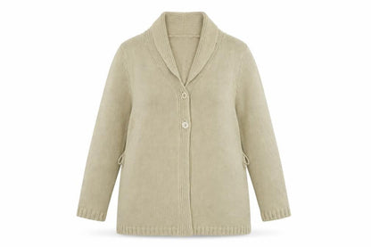 Womens UK Size 18 Hawkshead Beige Cardigan Jumper