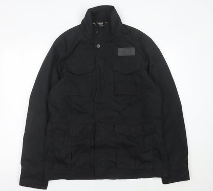 Mens UK Size L Vredestein Black Military Jacket