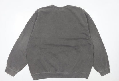 Girl Knows All Women’s Grey Wolf Graphic Sweatshirt XL
