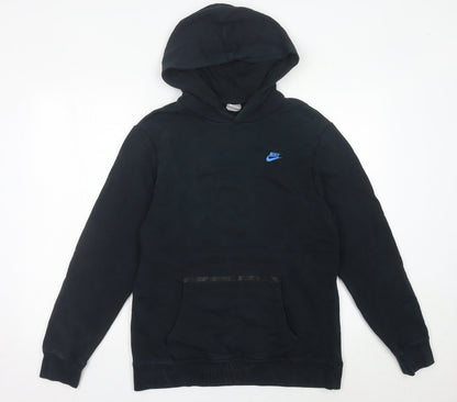 Nike Boys Black XL Pullover Hoodie Sweatshirt 13-15Y Regular Fit