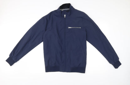 Mens UK Size M Easy Blue Bomber Jacket