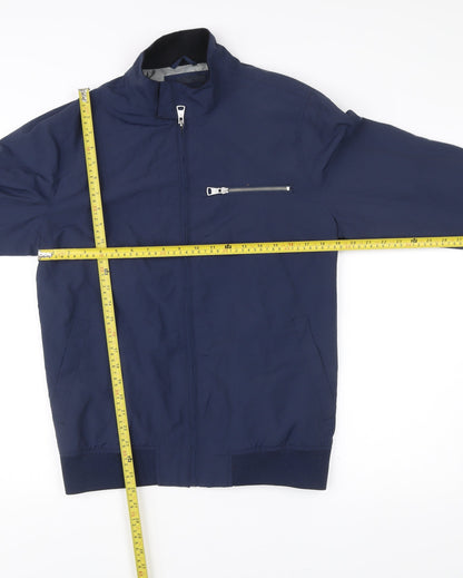 Mens UK Size M Easy Blue Bomber Jacket
