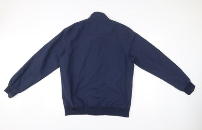 Mens UK Size M Easy Blue Bomber Jacket
